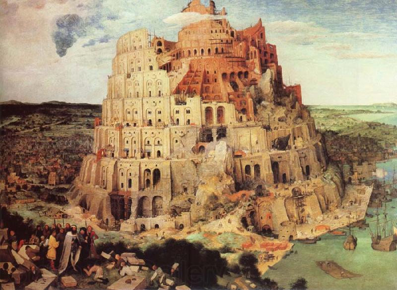 unknow artist THe Tower of Babel Spain oil painting art